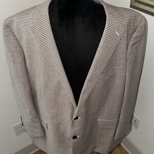 Roberto Rosso Sandro wool linen blend plaid Filarte blazer suit sport‎ coat 48R